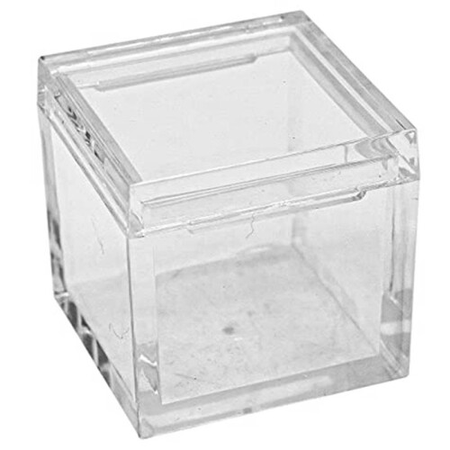 50Pcs Acrylic Box Trays for 0.39Inch 10mm Elements Cubes Clear Case Periodic Table Bracket for Elements Collections 2