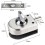 Stainless Steel Latch for Frameless Glass Doors 8-12mm Thick 2