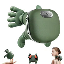 4D-Nackenmassagegerät mit Wärmefunktion, elektrisches Schultermassagegerät, USB-aufladbar, 3 Modi, 2 Wärmestufen, tragbar für Zuhause,