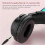 Cuffie wireless a forma di orecchie di gatto, pieghevoli e con luci LED, Bluetooth 5.0 3