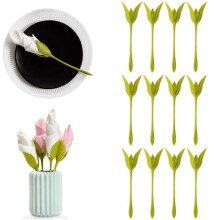 Set mit 12 Serviettenringen in Blumenform, kreative Tischdekoration für Partys, Geburtstage und Hochzeiten