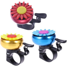 Fahrradklingel – Unisex – Sonnenblume – 3 Stück – Farben: Rot, Gelb, Blau – Einfache Montage