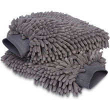 Mikrofaser-Waschhandschuh, luxuriöses Autoreinigungstuch, 2er-Pack
