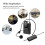 Cuffie con microfono wireless UHF con display digitale a LED, trasmettitore e ricevitore - CDSX 3