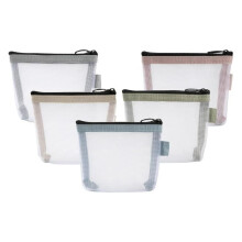 5er-Pack kleine Aufbewahrungsbeutel für Reisen, Kosmetik, Büro, Münzgeldbörsen-Organizer für Münzen, Karten, Schlüssel, Kopfhörerkabel