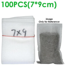 Anzuchtbeutel für Setzlinge – Vliesstoff – biologisch abbaubar – 7 x 9 cm – 100 Stück – Weiß