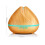 Peach-Shaped Wood Grain Remote-Controlled Ultrasonic Humidifier, Aromatherapy Diffuser, Automatic Alcohol Sprayer With Led Light, Capacity: 400Ml, Eu 3