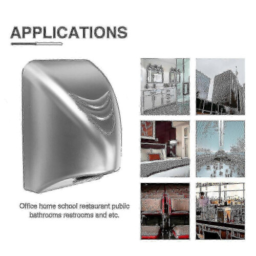 Commercial hand dryer for hotels, powerful electric automatic induction 2