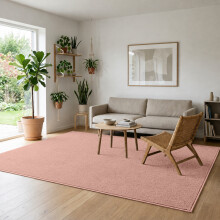 (120 X 170 cm, Pink) Super Fluffy Non Slip Rug with Memory Foam Rubber Backing 600 GSM | Machine Washable & Fade Resistant