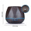 Diamond-Patterned Wood Grain Remote-Controlled Ultrasonic Humidifier, Aromatherapy Diffuser, Automatic Alcohol Sprayer With Led Light, Capacity: 400M 4