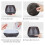 Diamond-Patterned Wood Grain Remote-Controlled Ultrasonic Humidifier, Aromatherapy Diffuser, Automatic Alcohol Sprayer With Led Light, Capacity: 400M 6