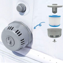 Halter für Poolfilterkartuschen, passend für InteX Lay-Z-Spa VII, InteX VI, Coleman SaluSpa und Zubehör für Außenpools.