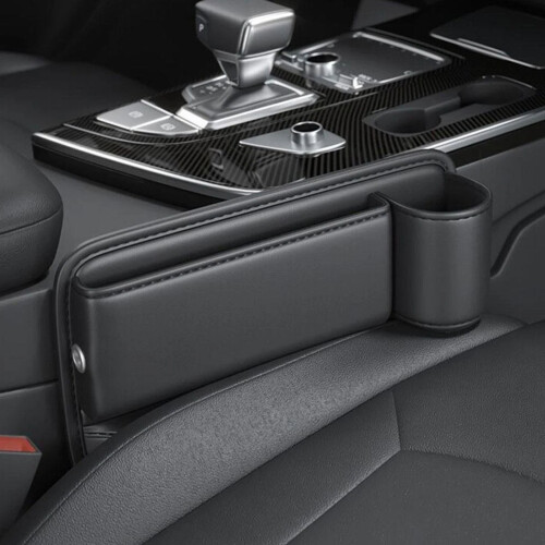 Universeller Platzfüller für Autositze aus Leder-blackCopilot 2
