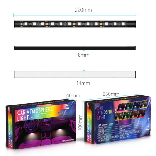 Y12 USB αυτοκινήτου RGB φωτισμού ποδιών: Y12 USB δώρο έκπληξη 2