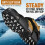 Verstellbare Winter-Traktionsstollen mit Metallspikes für 11