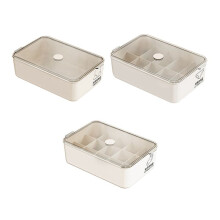 3pcs Large Capacity Dustproof Storage Box for Underwear and Socks Organizer Storage Box