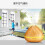 Peach-Shaped Wood Grain Remote-Controlled Ultrasonic Humidifier, Aromatherapy Diffuser, Automatic Alcohol Sprayer With Led Light, Capacity: 400Ml, Uk 7