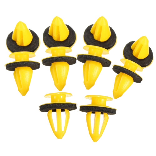 10x Windscreen Side A Pillar Yellow Fastener Trim Clips For