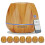 Diamond-Patterned Wood Grain Remote-Controlled Ultrasonic Humidifier, Aromatherapy Diffuser, Automatic Alcohol Sprayer With Led Light, Capacity: 400M 3