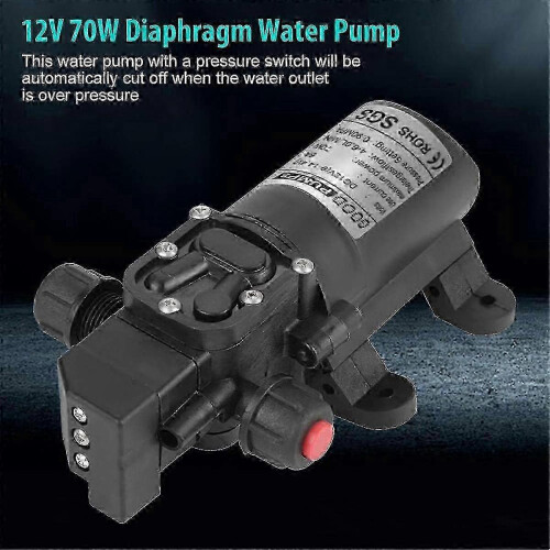 Pompa dell'acqua autoadescante da 12 V compatibile con camper e barche - Alta pressione 70 W 2