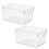 Kitchen Transparent Storage Box Food Storage Box Large Transparent Storage Containers are Used for Sorting. 1