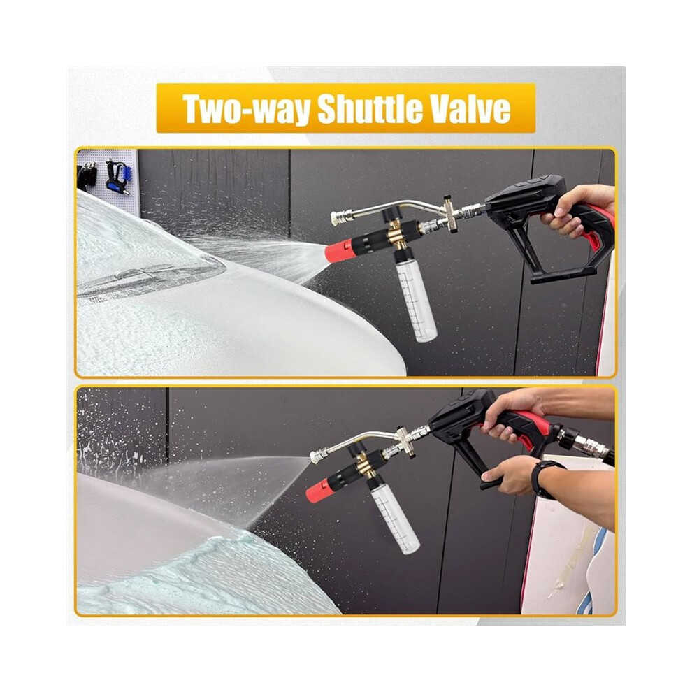Foam Cannon Dual Connector, Foam Cannon For Pressure Washer, 5 Power Washer Sprays Nozzle Tips 4713750210181