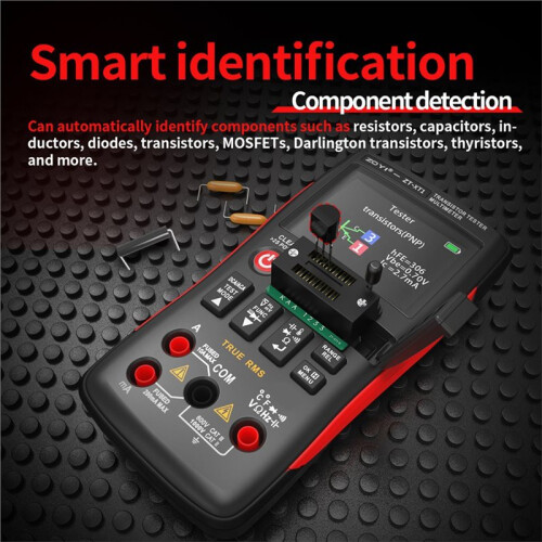 ZOYI ZT-XT1 2-in-1  Digital Multimeter & Transistor Tester, for Voltage Resistance Diode Continuity Testing