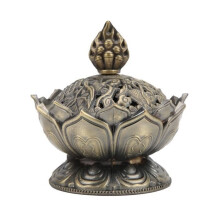 TMISHION Bloemenwierookbrander, Bronzen, Corrosiebestendige, Roestvrije Wierookbrander, Duurzame Klassieke Houtskoolbrander voor