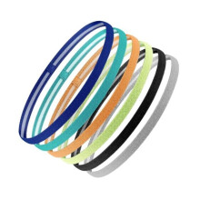 Set van 6 herenhoofdbanden, elastische hoofdbanden, antislip sporthoofdbanden voor yoga en voetbal
