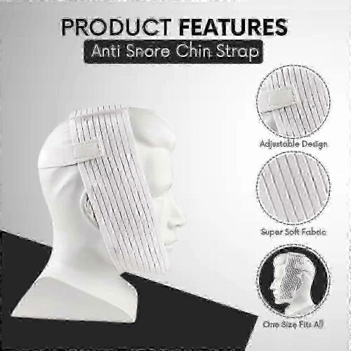 CPAP podbradník proti chrápaniu - Deluxe White Mouth Support 2