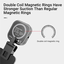 Arrival Magnetisk Fill Light 1000mah Uppladdningsbar Trefärgad Temperatur Selfielampa med Ljusklämma