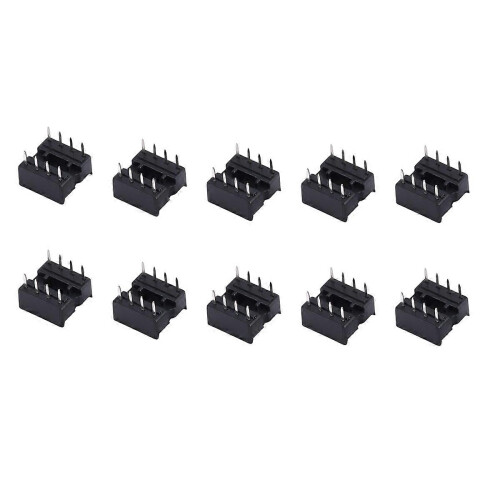 10 x 8 Pin DIP IC Sockets Adaptor Solder Type Socket 1