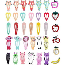 Haarclips - 36 stuks - Snoepkleuren - Metaal