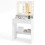 Costway Vanity Desk with Mirror and Lights Modern Dressing Table 3 Lighting Modes 1
