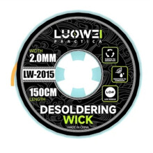 LUOWEI LW Knot Rozlutowujący 2,0 mm X 1,5 M Mocny Przewód Absorbujący Cynę do Spawania PCB BGA i Usuwania Cyny