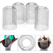 Bescherm uw dakgoten met 6 flexibele aluminium filters met een diameter van 8 cm.