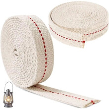 Olielamp lonten, 8M katoenen lamp lont, petroleumlamp lont, vervangende lantaarn lonten, platte katoenen lont