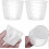 Replacement Measuring Cups for Rice Cooker, Clear Plastic Graduated Kitchenware 4