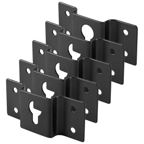 DIY Audio Sound Box Speaker Wall Mount Iron Hook Hanger Plate 5PCS 1