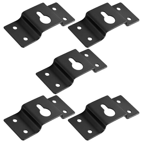 DIY Audio Sound Box Speaker Wall Mount Iron Hook Hanger Plate 5PCS 2