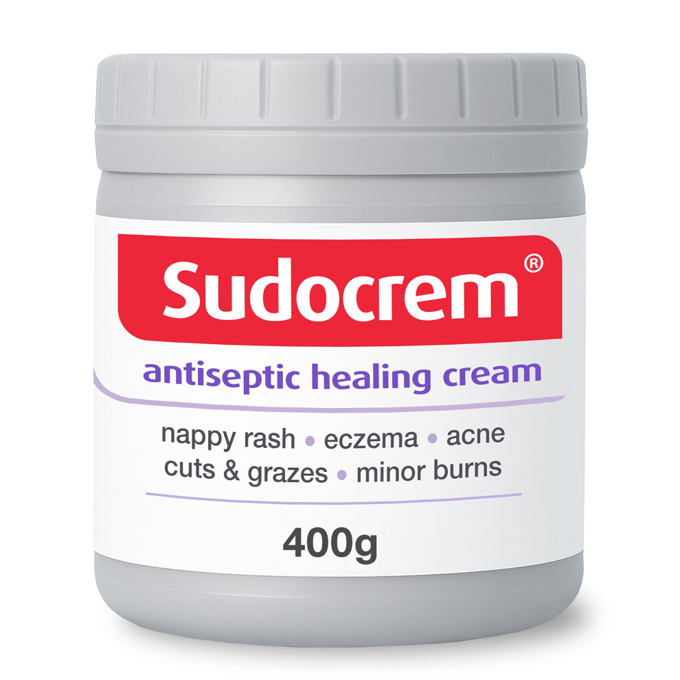 Sudocrem Cream Antiseptic Healing Zinc Oxide For Nappy Rash, Eczema, Acne, And Minor Burns, 400G (Pack Of 1)