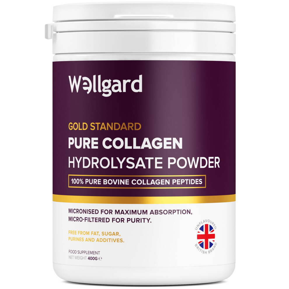 Photos - Vitamins & Minerals Collagen Powder, Gold Standard Bovine Collagen Peptides Powder by Wellgard - High Levels of The 8 Essential Amino Acids, Col