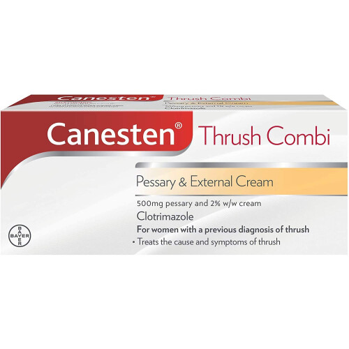 Canesten Thrush Combi Pessary & External Cream for Thrush Treatment |