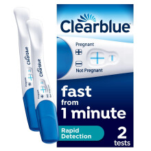 Clearblue Pregnancy Test, Rapid Detection, Result As Fast As 1 Minute, Kit of 2 Tests, Easy At Home Pregnancy Test