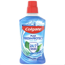 Colgate Plax Cool Mint Mouthwash 500ml - Fresh Breath mouthwash - Instant Long-Lasting Freshness - no Burn Experience - 24/7 Plaque Protection When U