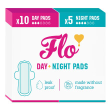 Flo Bamboo Period Pads - 10 Day & 5 Night
