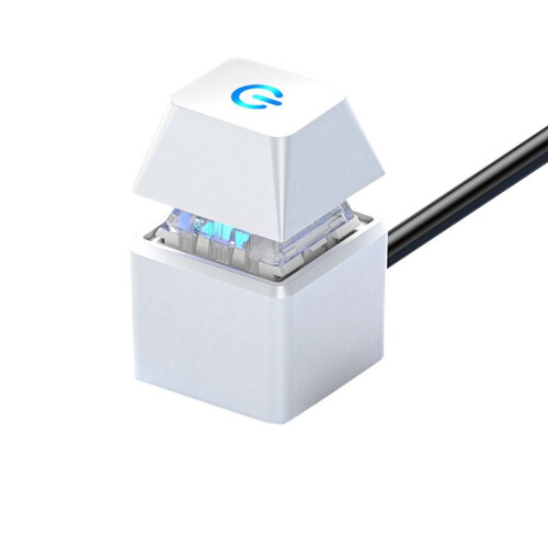 Computer  PC Motherboard External Start LED Light Power /OFF Square Button 2M Extension Cable White
