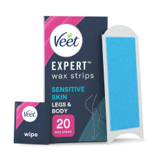 Veet Expert Cold Wax for Sensitive Skin, Hair Removal On Legs & Body,