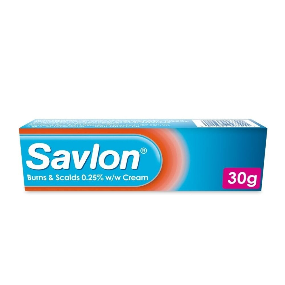 Savlon Cream Burns & Scalds 0.25% W/W First Aid Treatment To Provide Effective Relief For Minor Burns, Scalds And Sunburn Blisters (30G, 1 Pack)