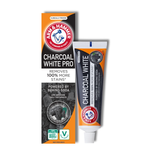 Arm & Hammer Charcoal White Toothpaste, Teeth Whitening, 75ml